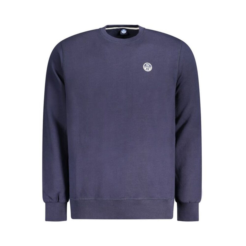 North Sails Navy Cotton Men Men's Sweatshirt